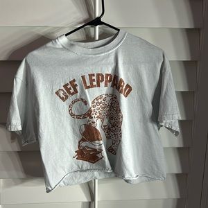Def Leppard crop top